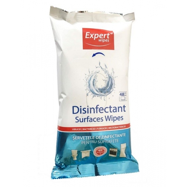Servetele dezinfectante EXPERT - 48 buc