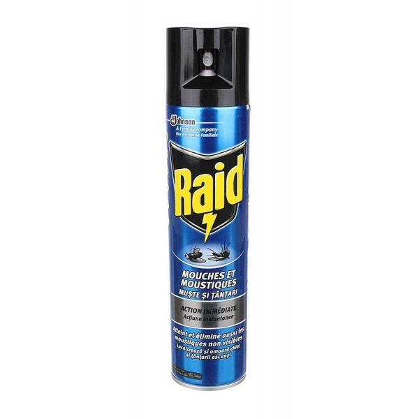Raid spray impotriva mustelor si tantarilor - 400 ml