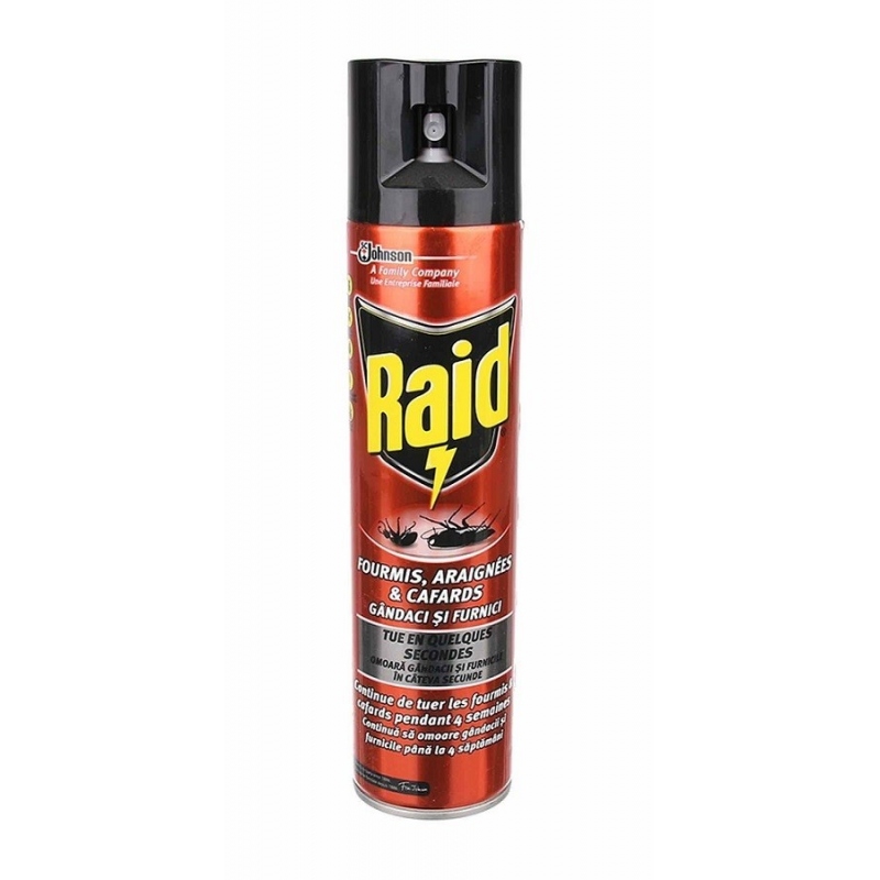 Raid spray impotriva gandacilor si furnicilor - 400 ml