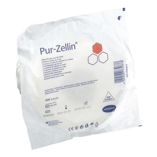 Pur-Zellin, tampoane celuloza, prestantate, 4 x 5 cm - 500 buc