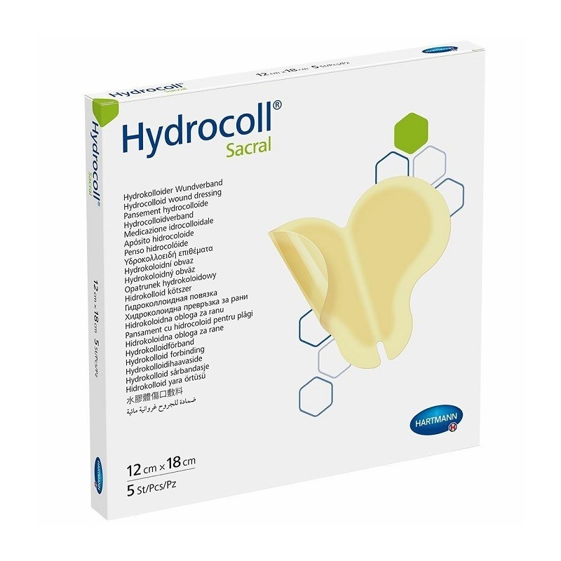 Hydrocoll Sacral - Pansament cu hidrocoloid - 12 x 18 cm - 5 buc
