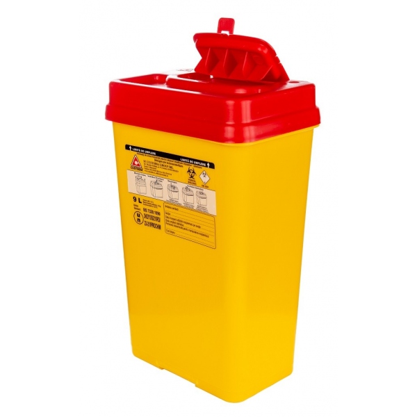Recipient plastic pentru deseuri intepatoare taietoare - 9 litri 2