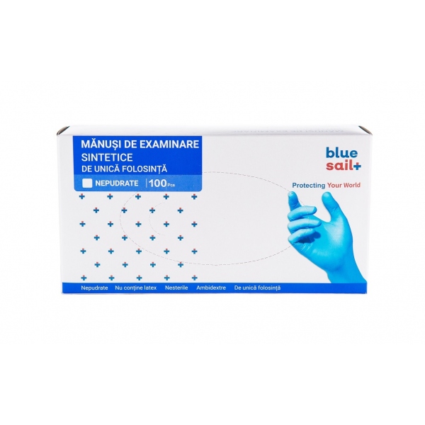 Manusi examinare sintetice nitril + vinil - 100 buc 2