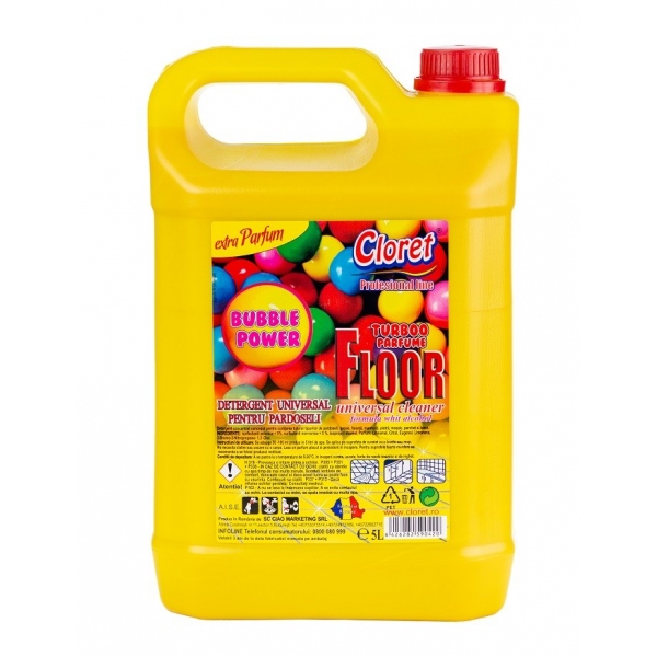 Detergent profesional pardoseli Bubble Gum - 5 litri