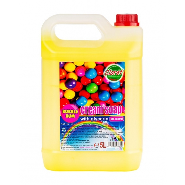 Sapun lichid cremos Bubble Gum - 5 litri