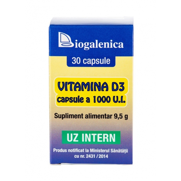 Vitamina D3 - 30 capsule