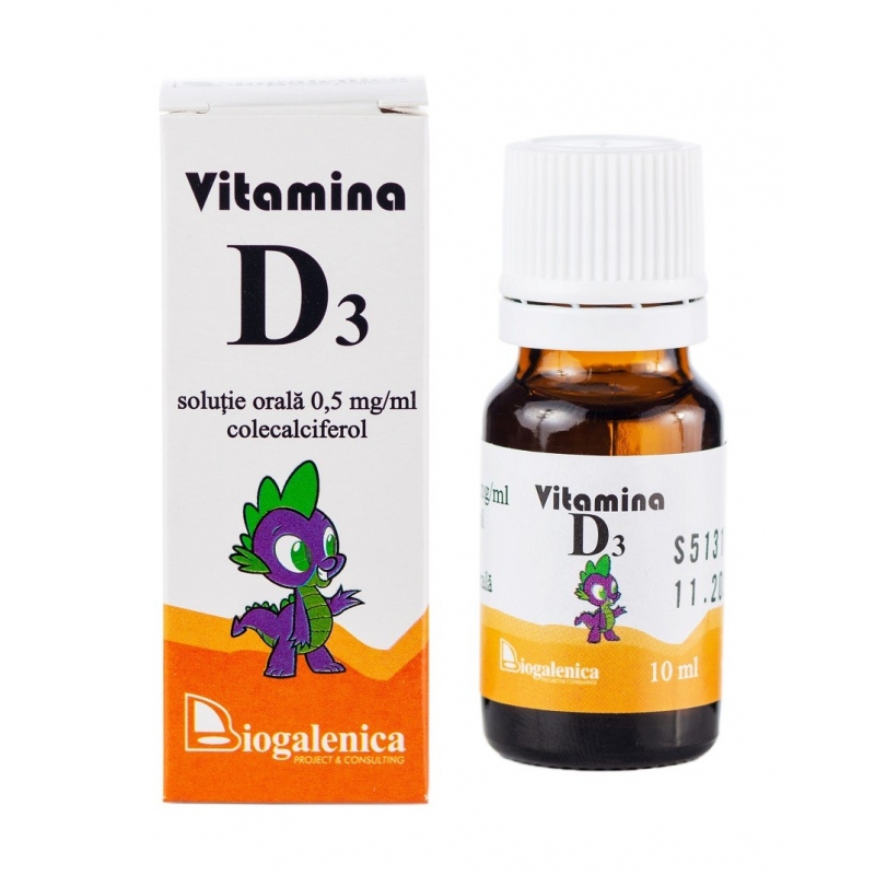 Vitamina D3 - solutie orala - 10 ml