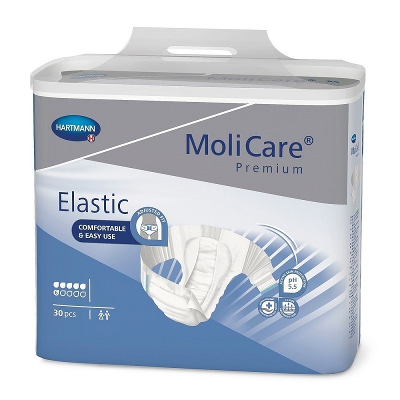 MoliCare Premium Elastic L 6 pic - Scutec incontinenta - 30 buc