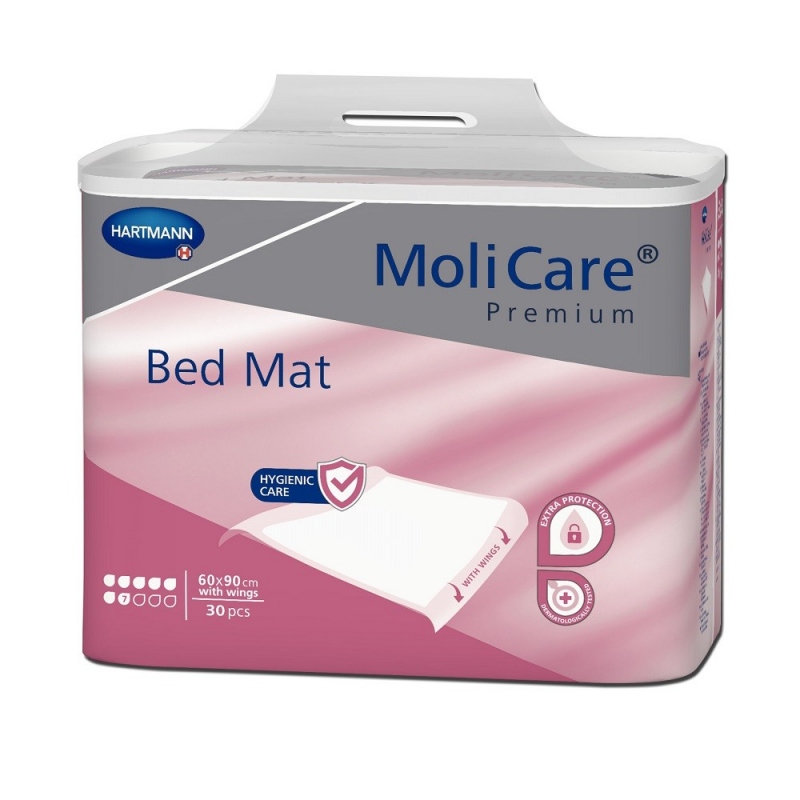 MoliCare Premium Aleze, Bed Mat 7 picaturi 60 x 90 cm - 30 buc