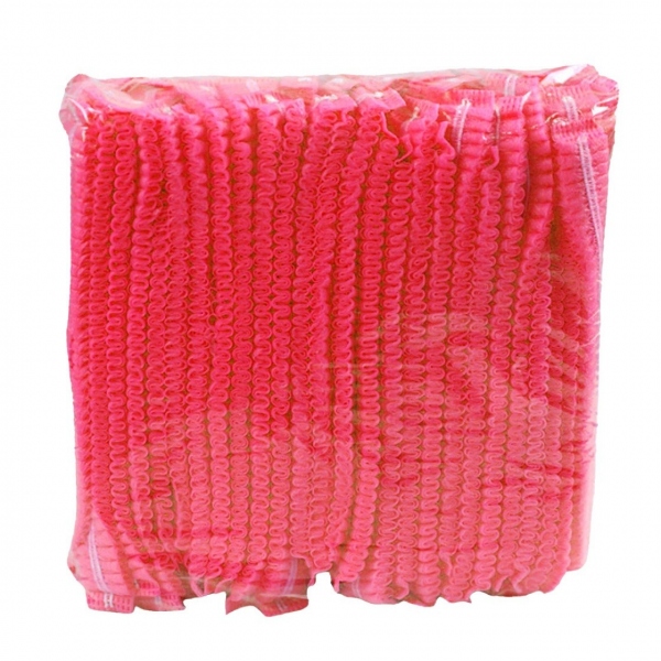 Bonete netesute cu elastic - Rosii - 100 buc