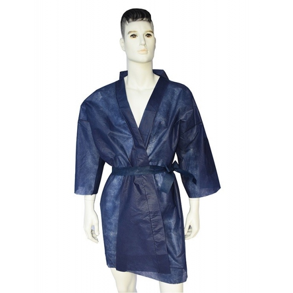 Kimono cosmetic, SPA, unica folosinta - Albastru