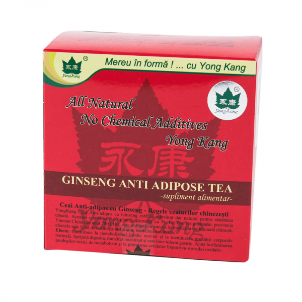 Ceai antiadipos cu ginseng Yong Kang - 30 plicuri