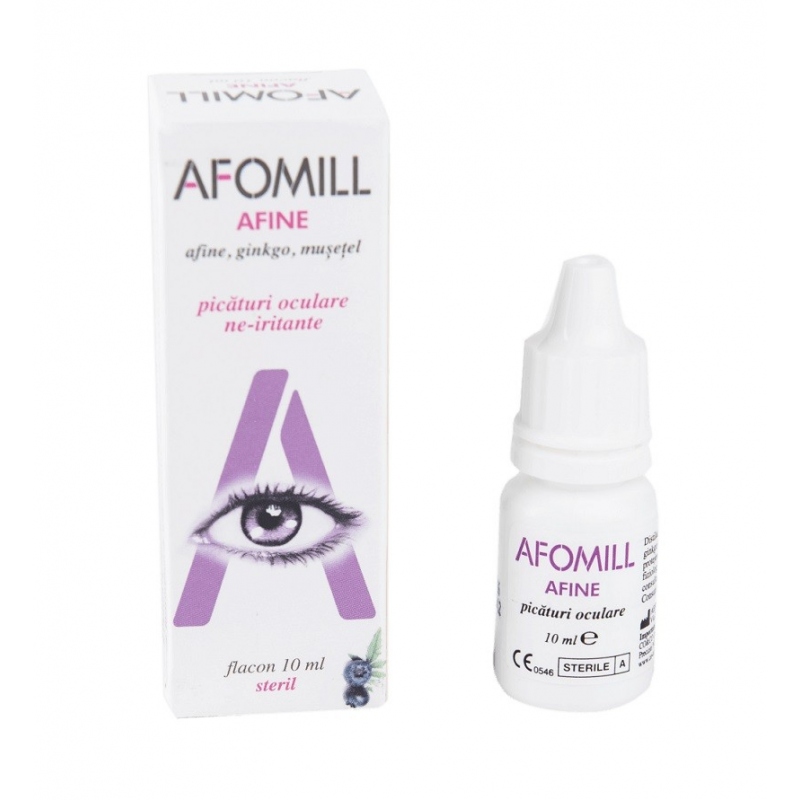 Afomill Afine - picaturi pentru ochi stresati - 10 ml