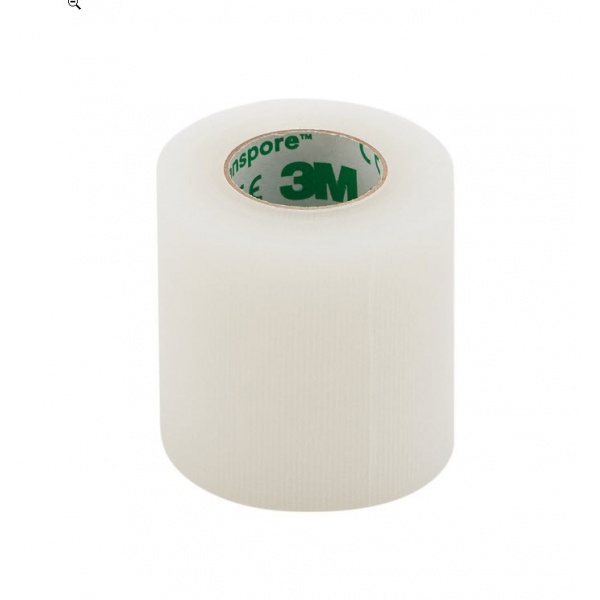 Transpore 3M - Leucoplast plastic transparent - 5 cm x 9.1 m