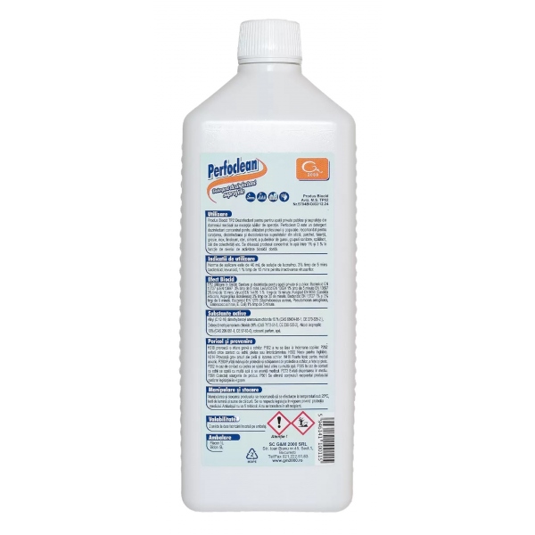Perfoclean - Detergent dezinfectant suprafete concentrat - 1 litru