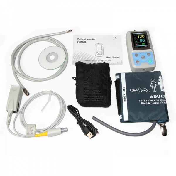 Holter tensiune cu senzor SpO2 Contec PM50