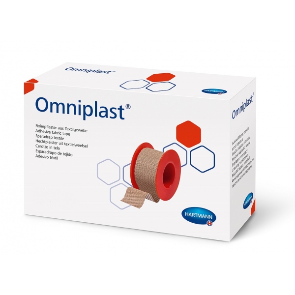 Omniplast - Leucoplast la rola pe suport textil - 1.25 cm x 5 m