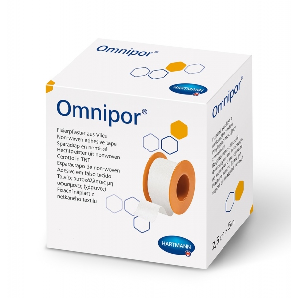Omnipor - Leucoplast la rola pe suport netesut - 1.25 cm x 5 m