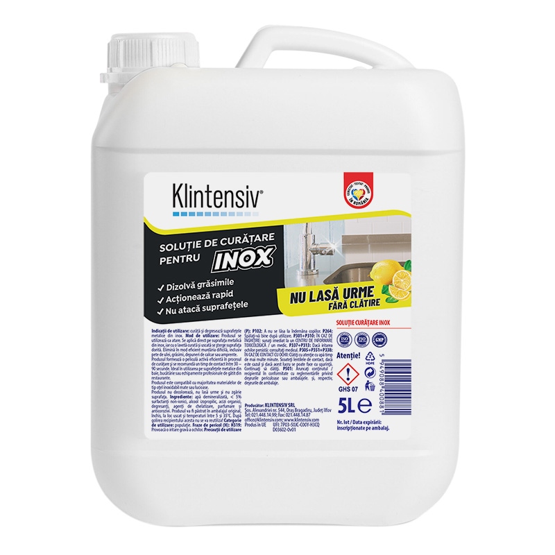 Solutie curatare Inox Klintensiv - 5 litri