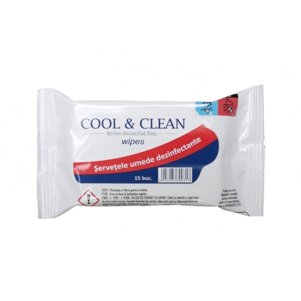 Servetele umede dezinfectante cu clorhexidina - 15 buc