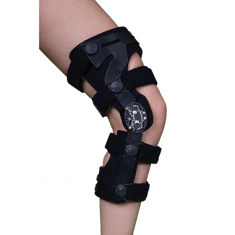Orteza de genunchi fixa/mobila - cu unghi reglabil si suport dinamic - stang - BRK1014