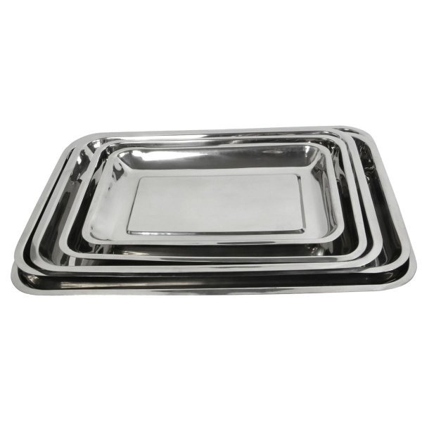 Tava pentru instrumentar inox - 325 x 230 x 28 mm 2
