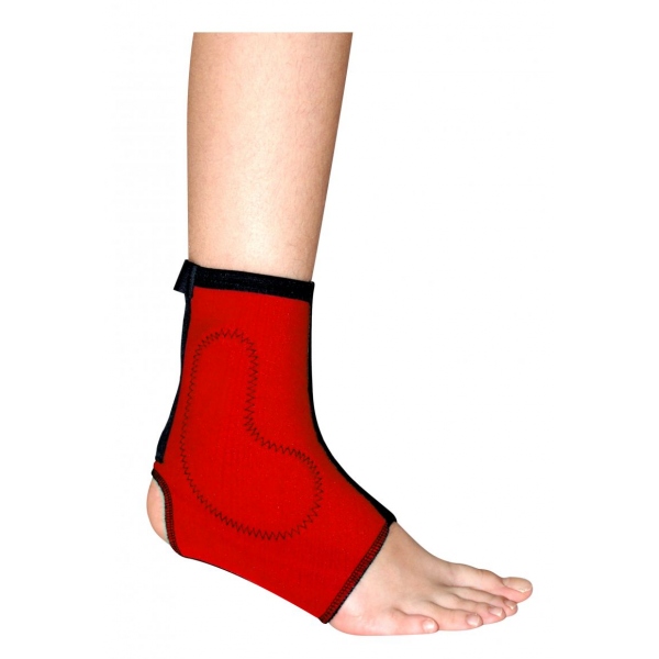 Orteza glezna-picior cu protectie maleola pentru copii - rosu - BRA1401