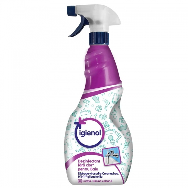 Igienol dezinfectant fara clor pentru suprafetele din baie - 750 ml
