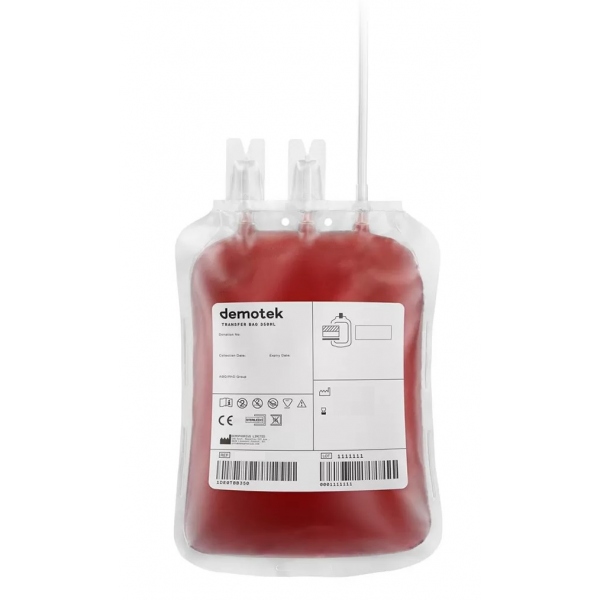 Punga de transfer sange cu spike - 300 ml
