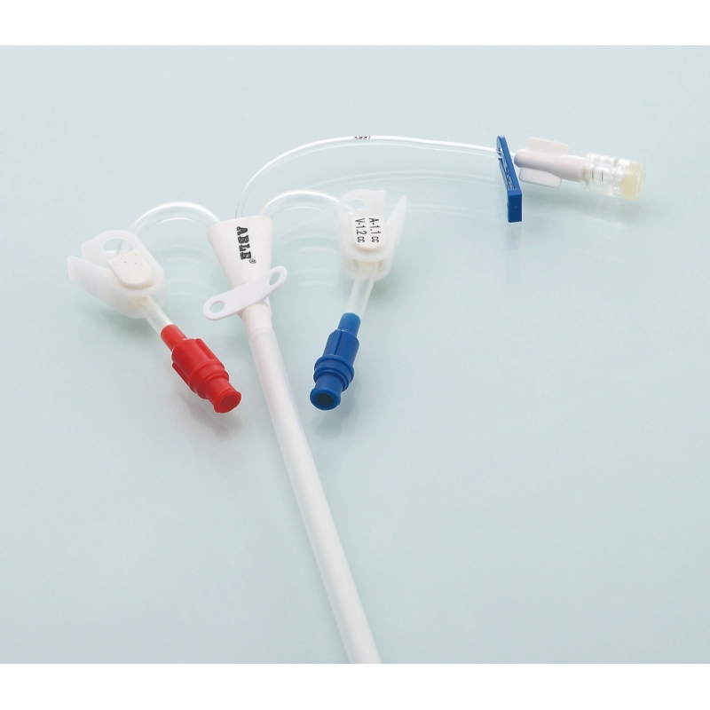 Set cateter pentru hemodializa cu 2 lumeni 12F*15 cm - Drept