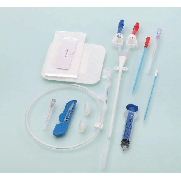 Set cateter pentru hemodializa cu 2 lumeni 12F*15 cm - Drept 2