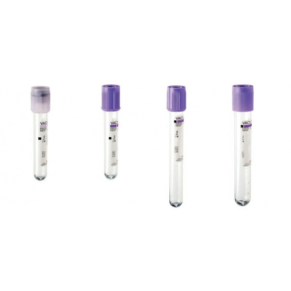 Vacutainer hematologie K3 EDTA 2 ml - 100 buc - Kima