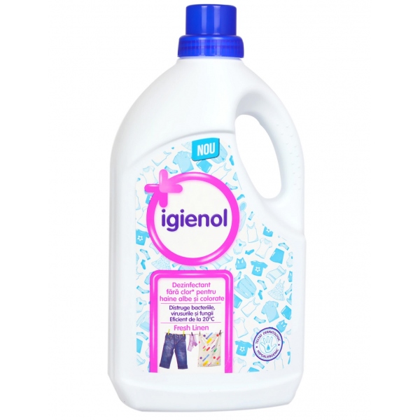 Igienol - Dezinfectant lichid pentru haine - Fresh Linen - 1.5 litri