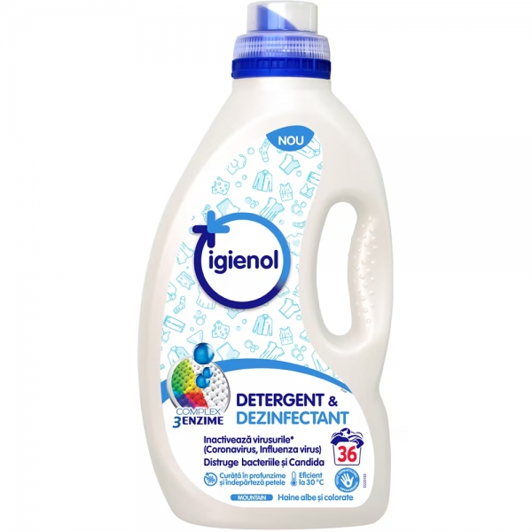 Igienol - Detergent dezinfectant lichid pentru haine - Mountain - 2.7 litri