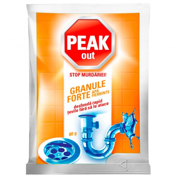 Peak Out - Granule Forte desfundat tevi cu apa firebinte - 80 gr