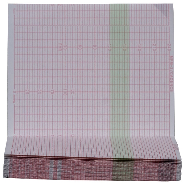 Hartie EKG la blat - 112 x 90 mm x 150 file caroiata