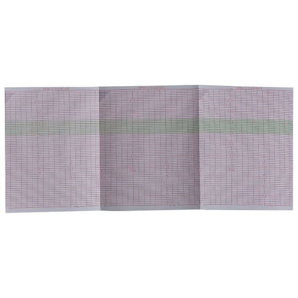 Hartie EKG la blat - 112 x 90 mm x 150 file caroiata 2