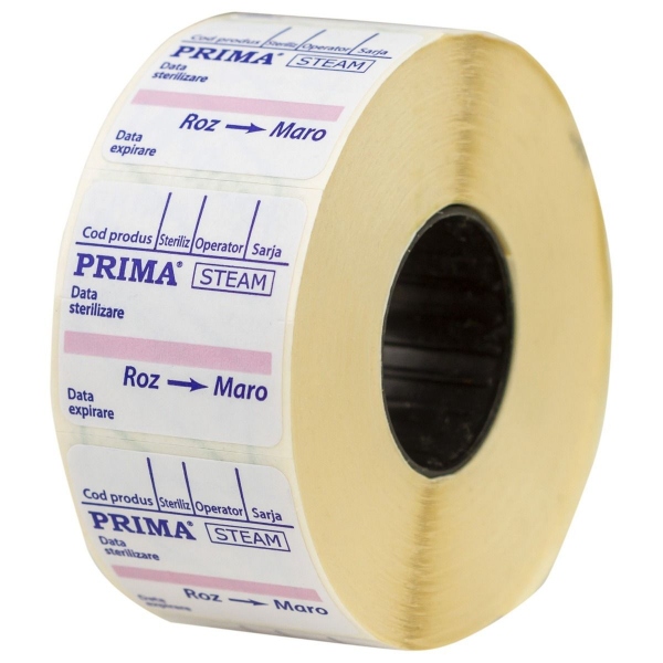 Etichete dublu adezive pentru sterilizarea cu abur - 500 buc 2