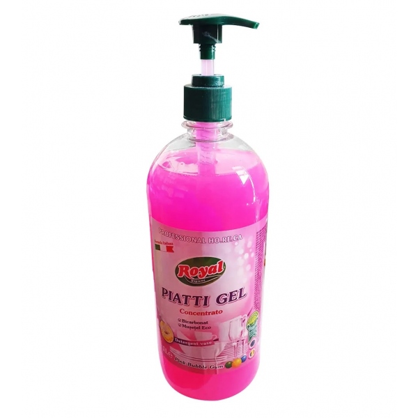 Detergent de vase concentrat Royal Hygiene - Pink Bubble Gum - 1 litru