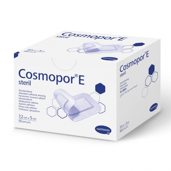 Cosmopor E - Plasture steril cu corp absorbant central - 7.2 x 5 cm - 50 buc