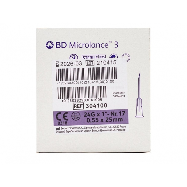 Ace seringa 24G - BD Microlance 3 - 100 buc