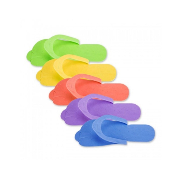 Papuci SPA interdegeti colorati unisex - 12 perechi 2