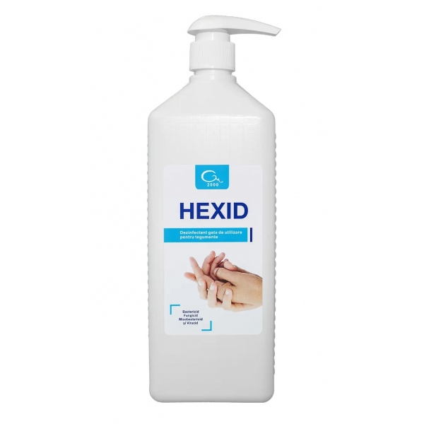 Hexid - Dezinfectant maini si tegumente cu alcool - 1 litru