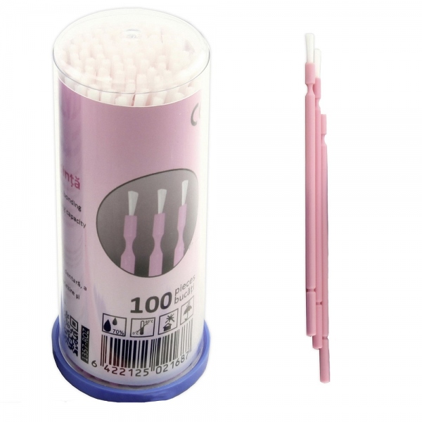 Periute aplicatoare cu unghi si lungime reglabile - Roz - 100 bucati