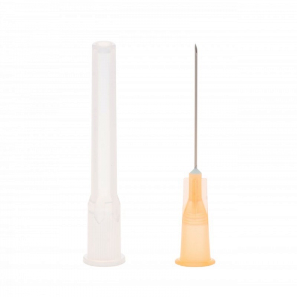 Ace pentru seringa - PORTOCALIU - 25G ( 0.5 x 25 mm ) - 100 buc