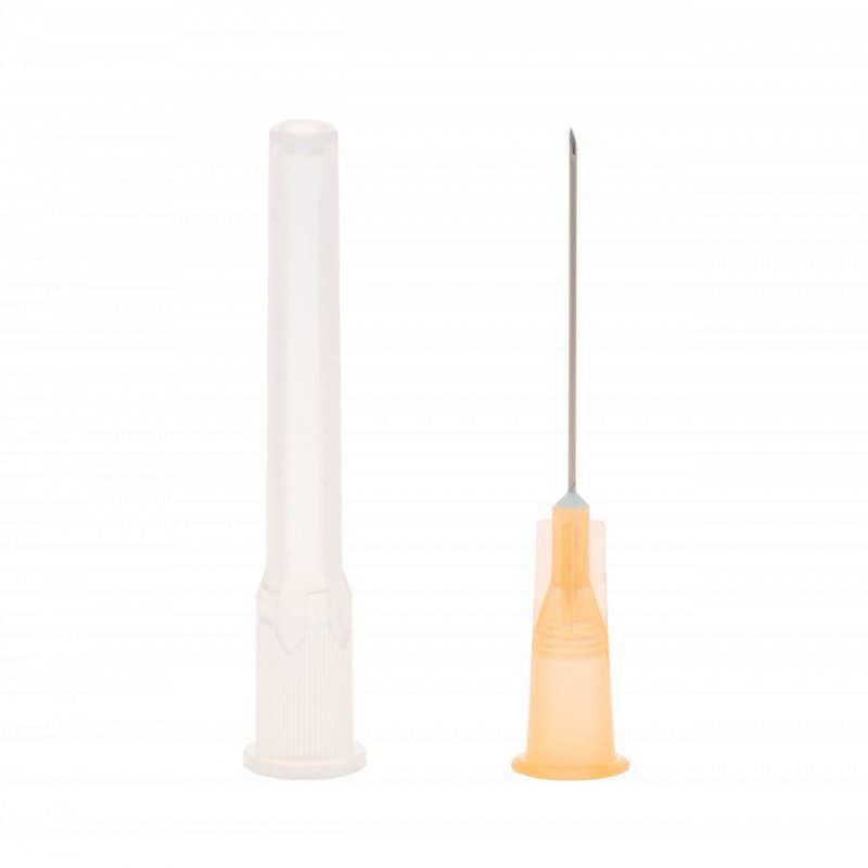 Ace pentru seringa - PORTOCALIU - 25G ( 0.5 x 25 mm ) - 100 buc
