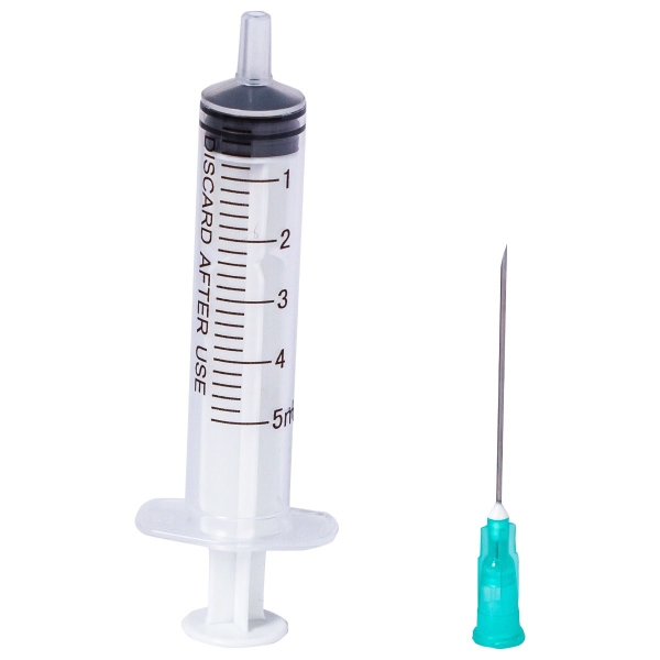 Seringi 5 ml cu ac 21G - 100 buc