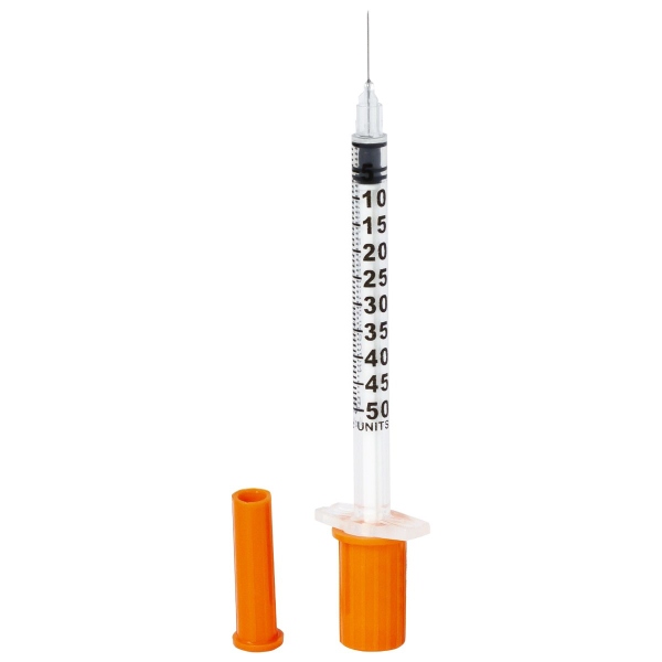 Seringi insulina 0.5 ml cu ac incastrat 30G - Prima - 100 buc